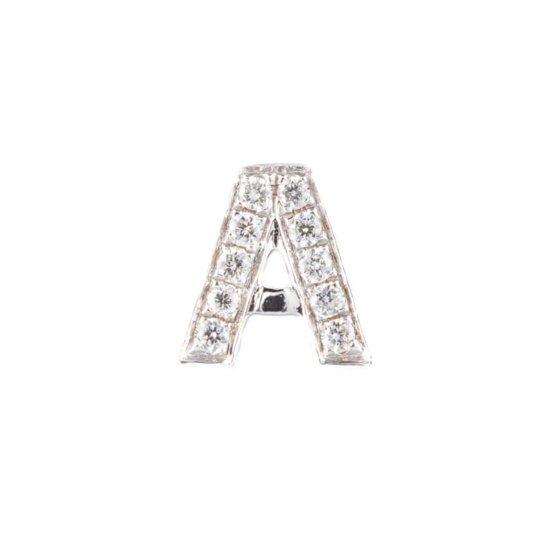 Single Letters Gold | Diamond Ear Studs from Kajal Naina