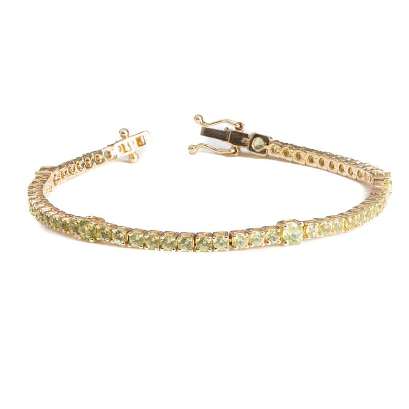 Peridot Tennis Bracelet from Kajal Naina
