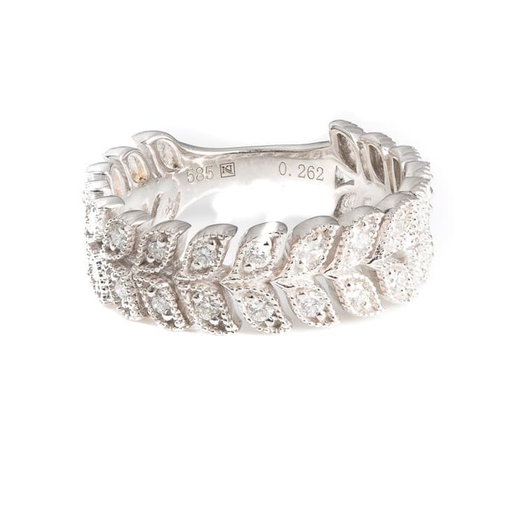 Foliage Ring (White Gold)